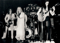 The band's final line-up, from left: Paul Jennings, Jill Saward, Dave Bell and Alan Murphy, who replaced Colin Dawson on lead guitar. This incarnation of the  band would play just 25 gigs before finally splitting in 1975.